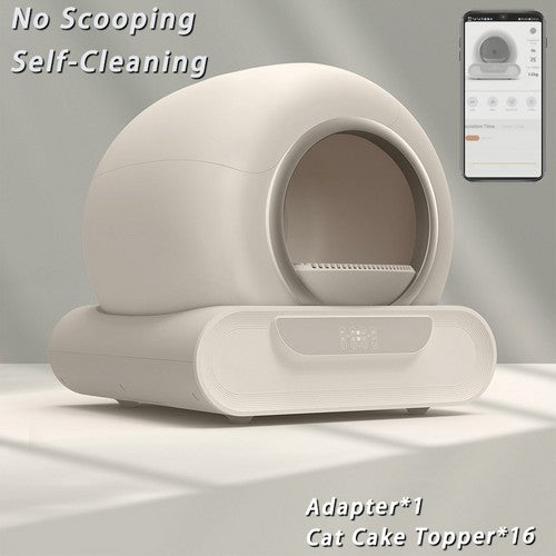 65L Remote Control Automatic Self Cleaning Cat Litter Box Smart App Easy-Clean V201-QHGMMOREONE064
