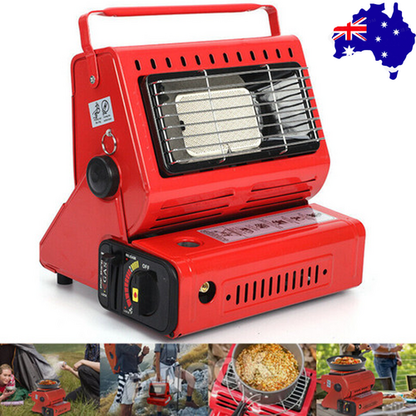 Portable Camping Gas Heater Outdoor Heating Stove Gas Baking Hunting Warmer AU RED V201-QNL0002RE8AU