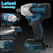 1/2" Cordless Impact Wrench Driver Brushless Rattle Gun For Makita 18V Battery V201-QUEW12466411