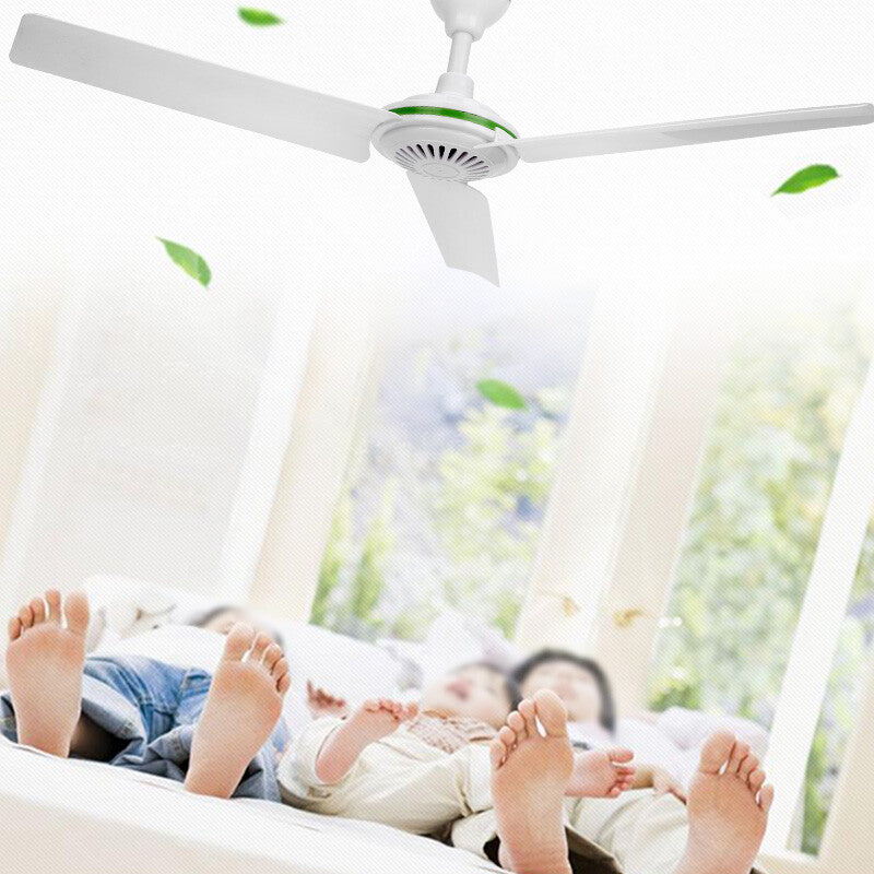 12V Ceiling Fan Portable Solar Power 3 Blade 0.7AMP Caravan Camping Outdoor V201-QUEW12466417
