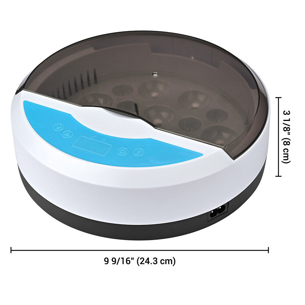 9 Egg Incubator Semi-Automatic Digital Temperature Chicken Duck Eggs Poultry V201-QUEW12466500