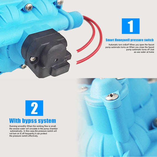 11.3LPM 55PSI 12V Water Pump for Caravan Motorhome Camper Trailer Boat RV V201-QUEW12483624