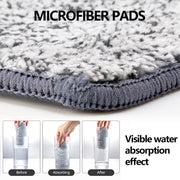 Mop Bucket Wet Dry Rinse Wash 360 Rotating Squeeze Flat Floor Cleaner with Pads V201-QUEW12614995