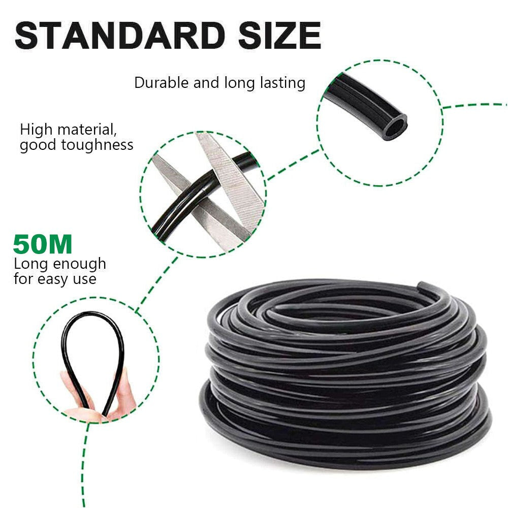 201X 50M Hose Garden Irrigation System Greenhouse Plant Watering DIY Micro Drip V201-QUEW12879826