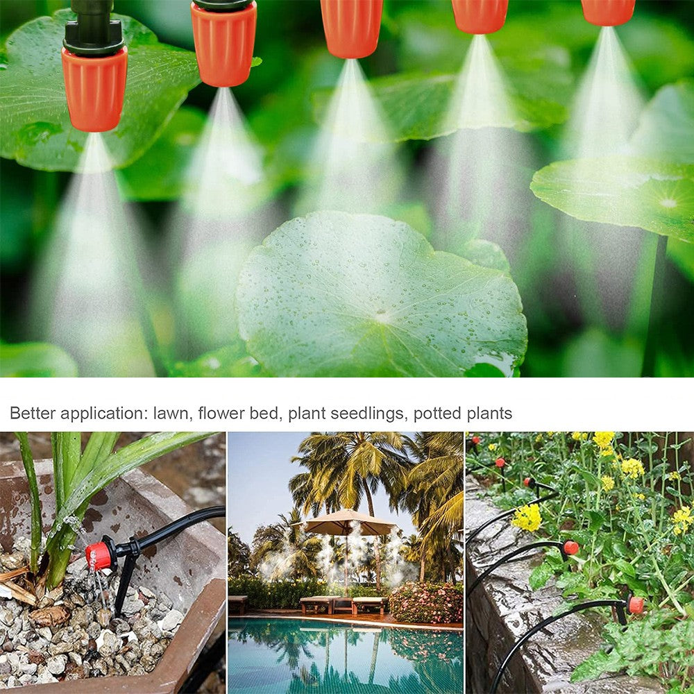 201X 50M Hose Garden Irrigation System Greenhouse Plant Watering DIY Micro Drip V201-QUEW12879826
