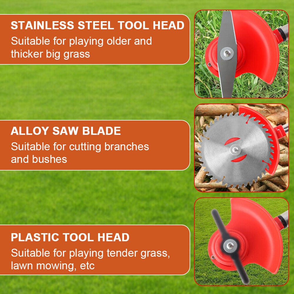 Whipper Snipper Mower Cordless Grass Trimmer Lawn Cutter Battery Brushcutter V201-QUEW13009451