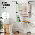 4 Tiers Clothes Airer Drying Rack Coat Garment Stand Hanger Laundry Foldable V201-QUEW13175798