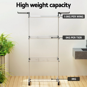 4 Tiers Clothes Airer Drying Rack Coat Garment Stand Hanger Laundry Foldable V201-QUEW13175798