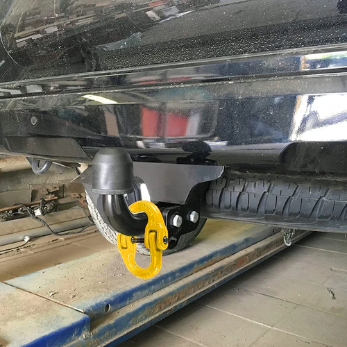 2X 8mm Hammerlock+ Eye Sling Hook Safety Chain Caravan Trailer connecting Extend V201-QUEW13215885