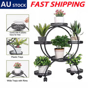4 Layer 6 Pots Metal Plant Stand Flower Holder Rack Display Holder Shelf Garden V201-QUEW13215886