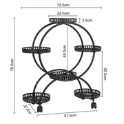 4 Layer 6 Pots Metal Plant Stand Flower Holder Rack Display Holder Shelf Garden V201-QUEW13215886