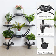 4 Layer 6 Pots Metal Plant Stand Flower Holder Rack Display Holder Shelf Garden V201-QUEW13215886