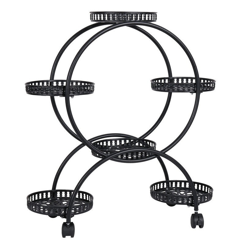 4 Layer 6 Pots Metal Plant Stand Flower Holder Rack Display Holder Shelf Garden V201-QUEW13215886