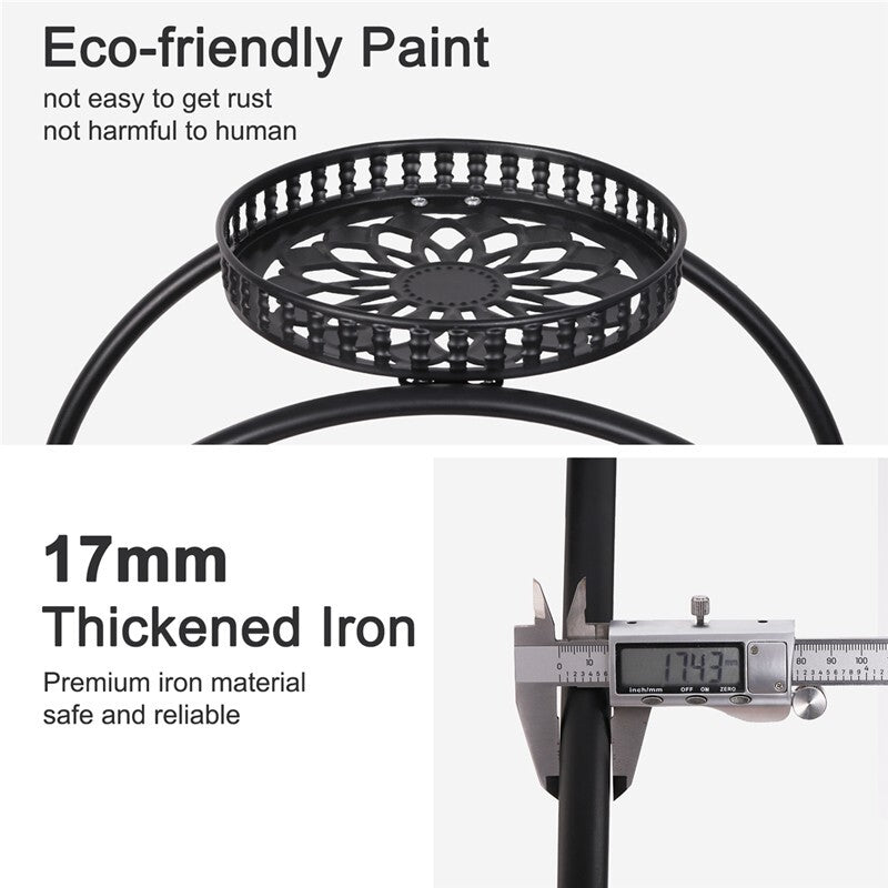 4 Layer 6 Pots Metal Plant Stand Flower Holder Rack Display Holder Shelf Garden V201-QUEW13215886