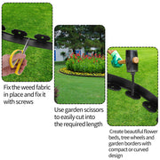 10M Fence Landscape Garden Lawn Edging Border Flexible Plant Grass Barrier V201-QUEW13221659