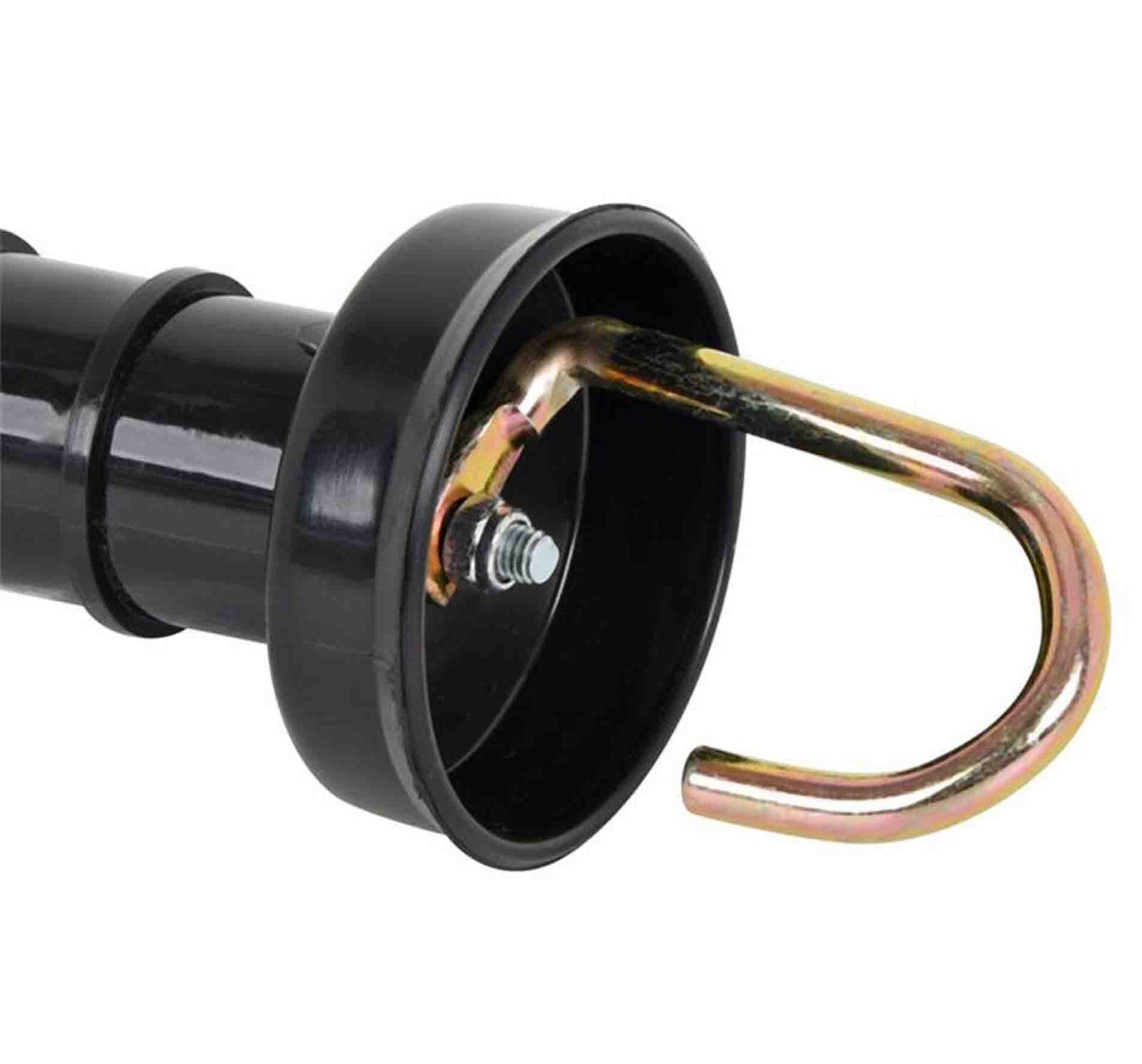 10x Electric Fence Gate Handle Compact Insulated Spring Handles with Hook Black V201-QUEW13221661