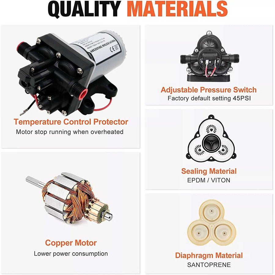 12v Replace SHURflo 4009 Water Pump & Twist on Filter for Caravan Boat Marine AU V201-QUEW13654154