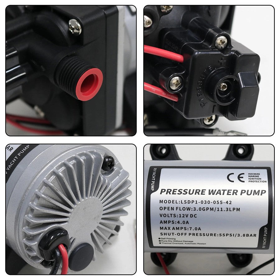 12v Replace SHURflo 4009 Water Pump & Twist on Filter for Caravan Boat Marine AU V201-QUEW13654154