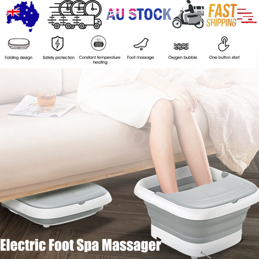 Electric Foot Spa Massager Footbath Pedicure Heat Soak Home Bath Tub Massage V201-QUEW13727524