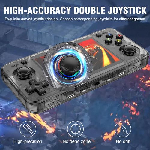 10000+ Games R36H Portable Video Game Consoles Retro Handheld Game Console Black V201-R36H0064BL8AU