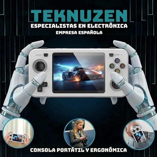 10000+ Games R36H Portable Video Game Consoles Retro Handheld Game Console White V201-R36H0064WH8AU
