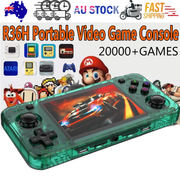 20000+ Games R36H Portable Video Game Consoles Retro Handheld Game Console Green V201-R36H0128RG8AU