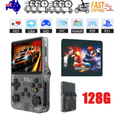 Gray Portable Retro Handheld Game Console 128GB 10000+ Games Retro Handheld Games V201-R36S0128GY8AU