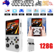 White Portable Retro Handheld Game Console 128GB 10000+ Games Retro Handheld Games V201-R36S0128WH8AU