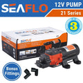 12v Seaflo Water Pump 21 Series 3.8LPM for Camper Trailer, Caravan Camping Boat