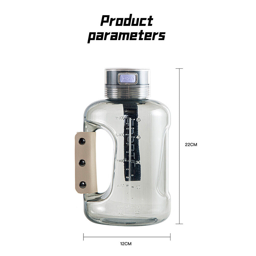 Random Color Hydrogen Water Bottle 1.5L Hydrogen Rich Portable Rich Hydrogen Water Generator V201-RHD1500GU8AU