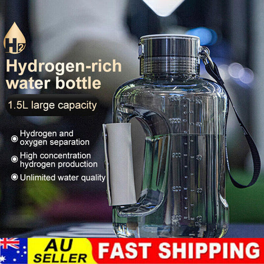 Random Color Hydrogen Water Bottle 1.5L Hydrogen Rich Portable Rich Hydrogen Water Generator V201-RHD1500WH8AU