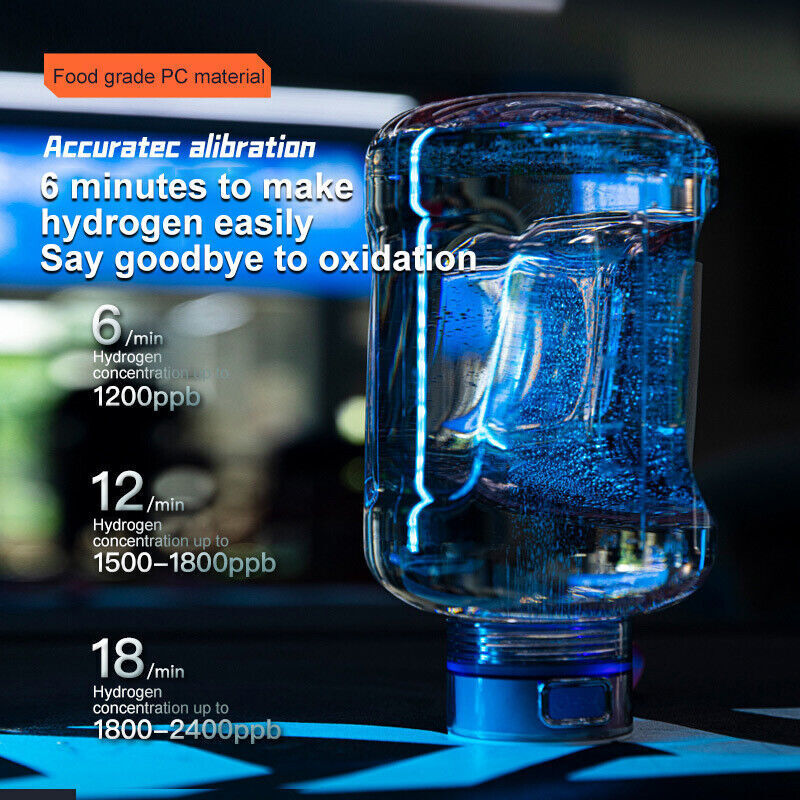 Random Color Hydrogen Water Bottle 1.5L Hydrogen Rich Portable Rich Hydrogen Water Generator V201-RHD1500WH8AU