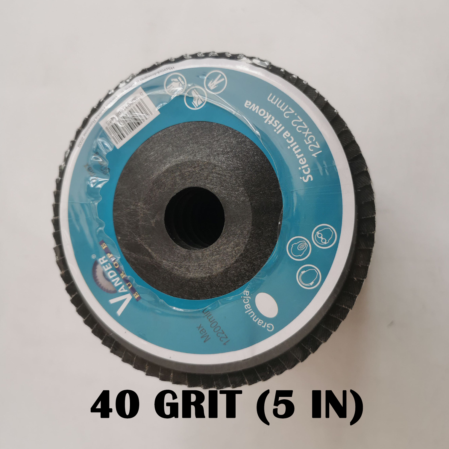 20 PCS 40 Grit Grinding Wheel 5'' 125MM Angle Grinder Flap Sanding Disc AU V201-ROND0040BU8AU