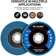 20 PCS 80 Grit Grinding Wheel 5'' 125MM Angle Grinder Flap Sanding Disc AU V201-ROND0080BU8AU
