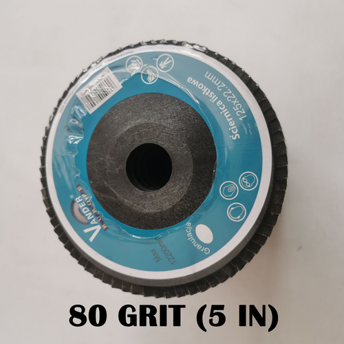 20 PCS 80 Grit Grinding Wheel 5'' 125MM Angle Grinder Flap Sanding Disc AU V201-ROND0080BU8AU