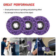 10 x 125mm x 22mm POLY STRIP DISC WHEEL PAINT RUST REMOVAL CLEAN GRINDER V201-ROND0125PU8AU