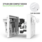 5PCS Double Power Point Dual USB+Type-C GPO Fast Charge 3.6 amp Wall Outlet V201-SKT0201WH8-5AU