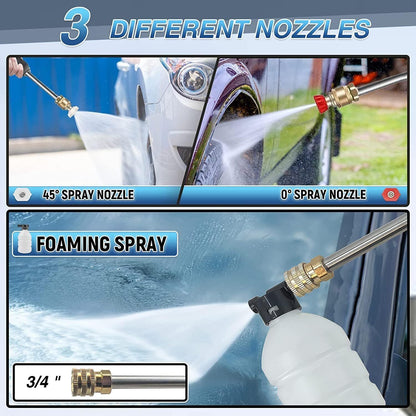 88V Cordless Electric High Pressure Washer Water Spray Gun Car Cleaner 2 Battery V201-SPRAY02BL8AU2