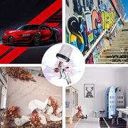 Air HVLP Spray Gun Paint Gun 600CC Gravity Feed Cup 1.4mm 1.7mm 2mm Tip AU Stock V201-SPRAY02RE8AU