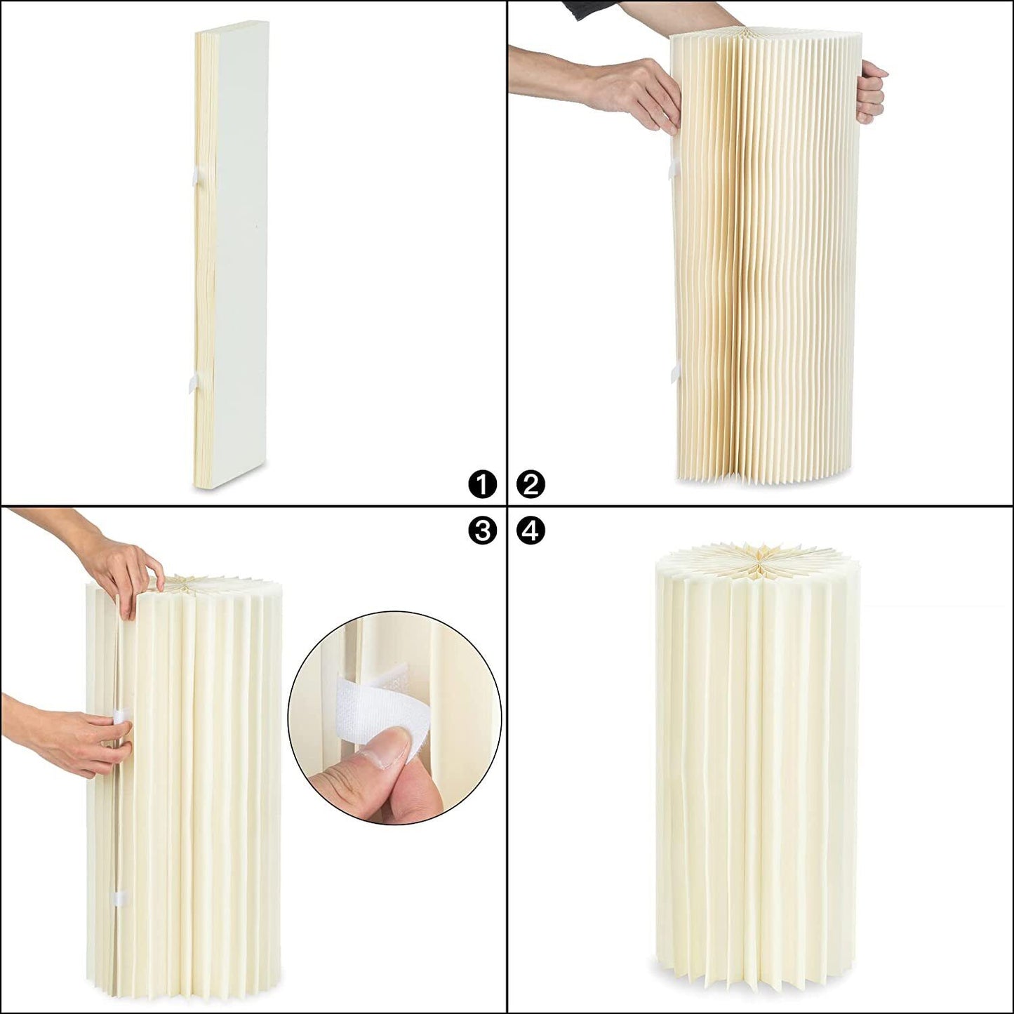 5 Hard Carboard Display Stand Round Plinth Cylinder Pedestal Wedding Flower V201-SUN0005WH8AU