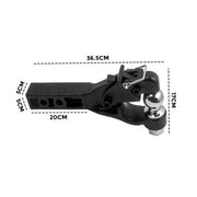 8 Ton Pintle Tow Hook Receiver Arm Hitch Towing Car Truck Heavy Duty Ball Combo V201-TON0008BL8AU