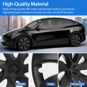 4PCS Wheel Cover Caps 19Inch ABS Black Rim Hubcap Hub Cap For Tesla Model Y V201-TSLY0019BL8AU