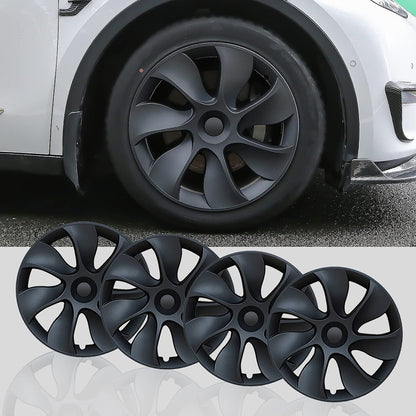 4PCS Wheel Cover Caps 19Inch ABS Black Rim Hubcap Hub Cap For Tesla Model Y V201-TSLY0019BL8AU