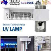UV Lamp Sterilizer Toothbrush Holder Bathroom Automatic Toothpaste Health Clean V201-W10930499