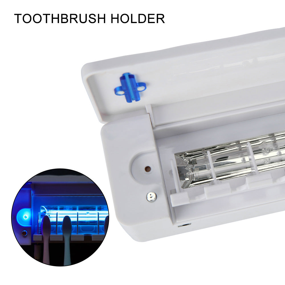 UV Lamp Sterilizer Toothbrush Holder Bathroom Automatic Toothpaste Health Clean V201-W10930499