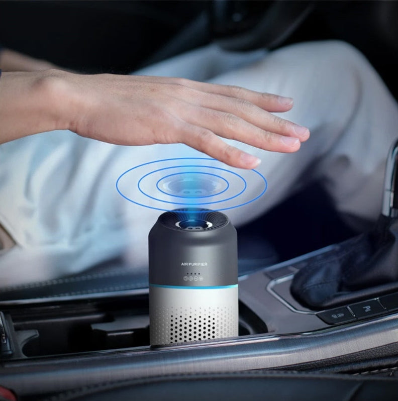 Car Air Purifier Air Freshener Portable Oxygen Bar Ozone Negative Ionizer Cleaner-White V201-W10958258