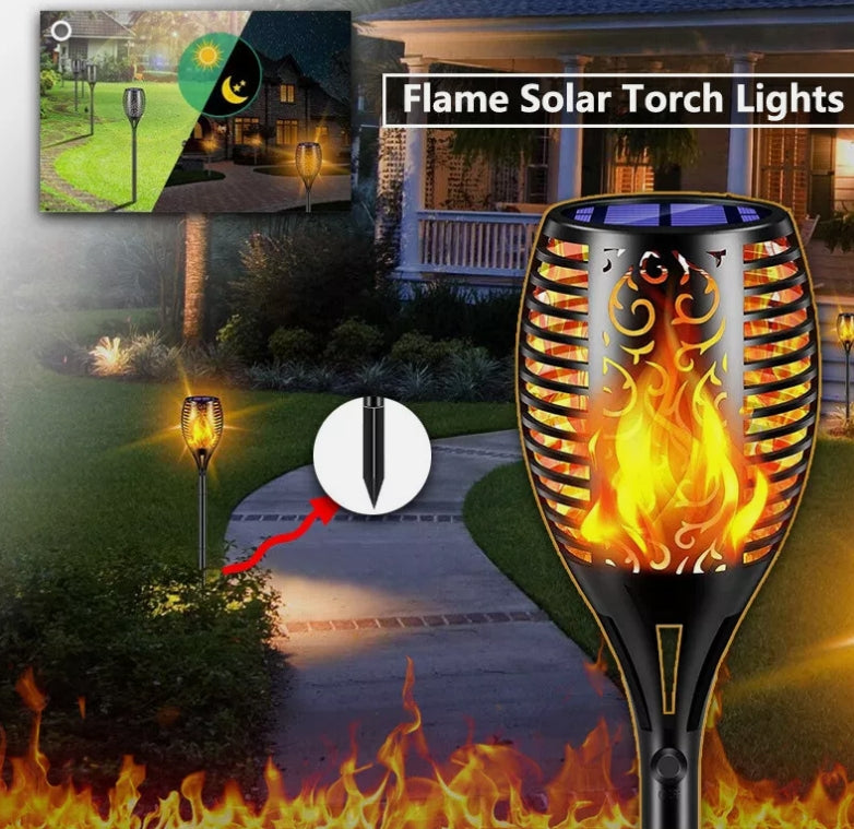 Solar Outdoor Lights Decorative Torch Light Garden Path Decoration LED Camping Ornaments V201-W11595766