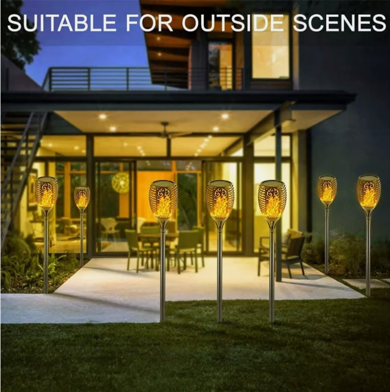Solar Outdoor Lights Decorative Torch Light Garden Path Decoration LED Camping Ornaments V201-W11595766