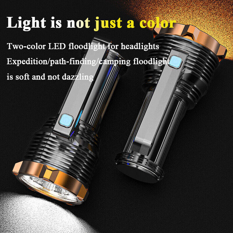 Most Powerful 1200lm LED Flashlight Super Bright Torch Lamp USB Rechargeable V201-W11598111
