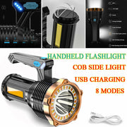 Most Powerful 1200lm LED Flashlight Super Bright Torch Lamp USB Rechargeable V201-W11598111